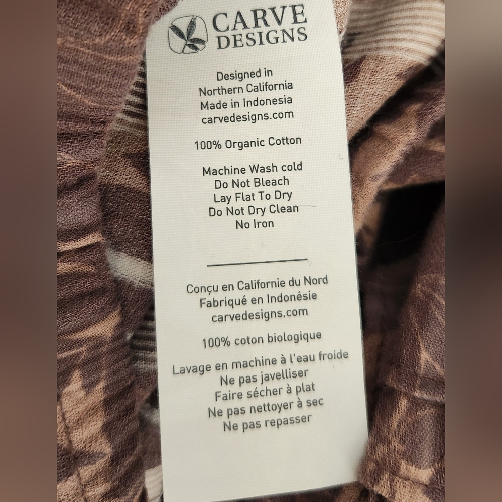 CARVE DESIGNS 100% ORGANIC COTTON BLOUSE - Picture 8 of 8